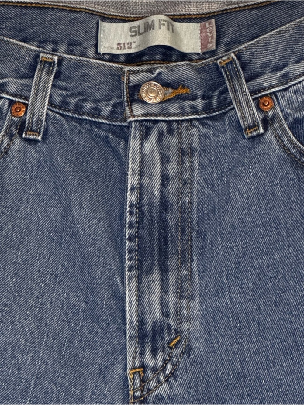 Levi’s 512 Slim Fit Jeans Men 34x32 Medium Wash Tapered Denim - Picture 6 of 7